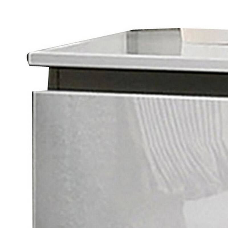 White 2 Drawer 22.87 in. W Nightstand with Sturdy Hardware and Ample Storage