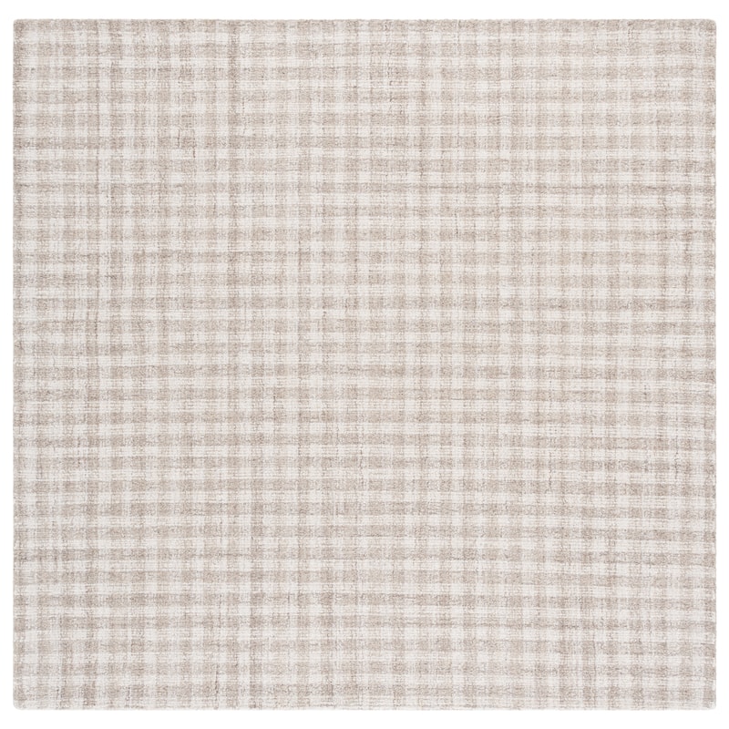 SAFAVIEH Handmade Ebony Katarin Gingham Wool Rug
