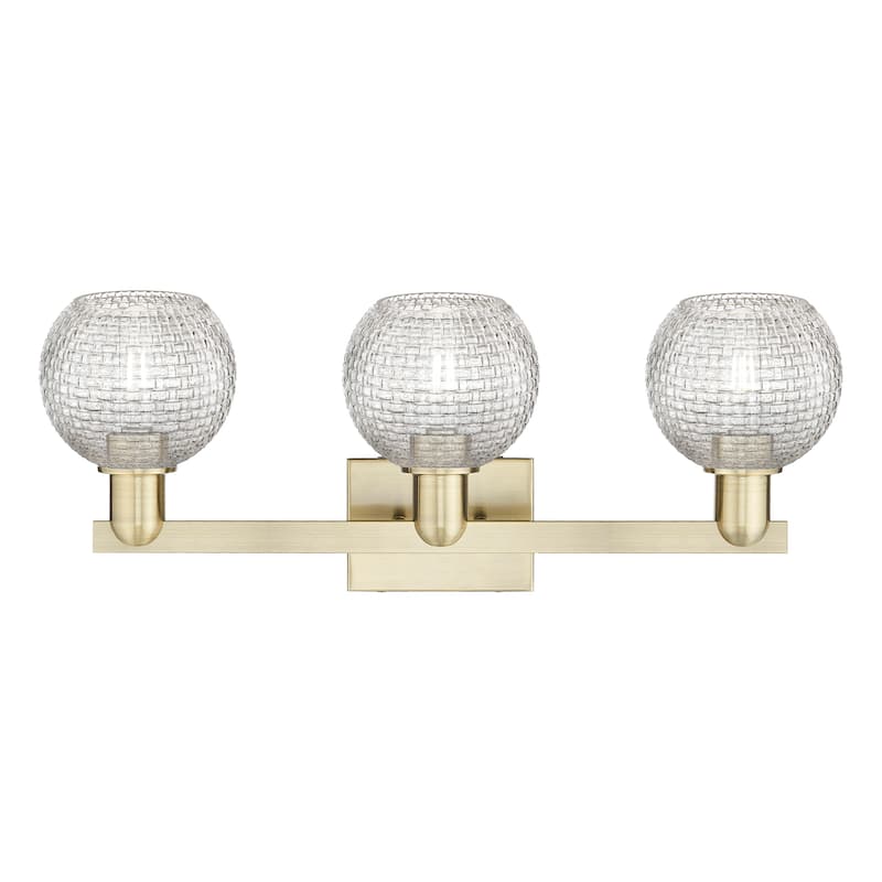 Innovations Lighting Endless Possibilities Arcadia - Athens - 3 Light 25" Basketweave Bath Vanity Light