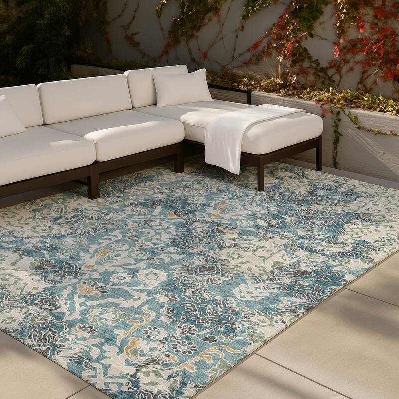 Machine Washable Indoor/ Outdoor Global Avon Chantille Rug