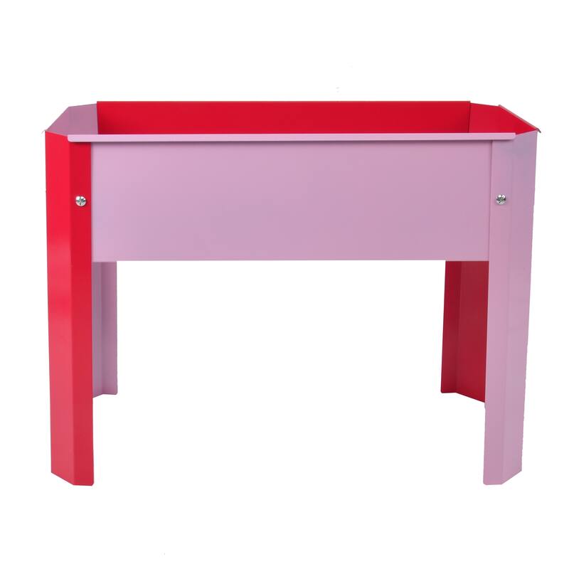 Outdoor Galvanized Raised Garden Bed Elevated Garden Planter Flowerpot Box with Legs for Gardening Vegetables Flower
