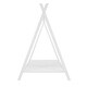preview thumbnail 7 of 8, Twin House Bed for Kids, Metal Tent Bed Frame Floor Play House Bed with Slat for Girls Boys , No Box Spring Needed,White