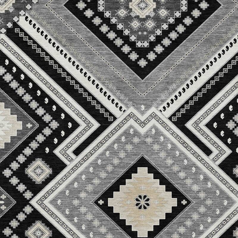 HomeRoots Tribal Transitional Rectangle Outdoor Rug
