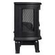 preview thumbnail 5 of 6, Duraflame 3D Black Curved Front Infrared Electric Fireplace with Remote Control - 25.08