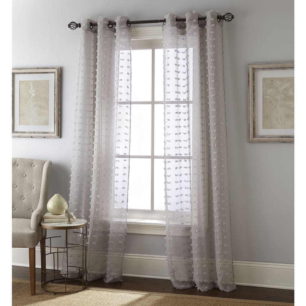 Grand Avenue Payton Solid Grommet-Top, Curtain Panel Pair
