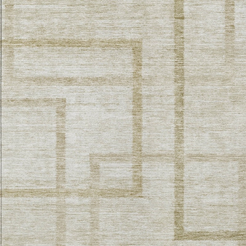 HomeRoots Geometric Transitional Rectangle Outdoor Rug