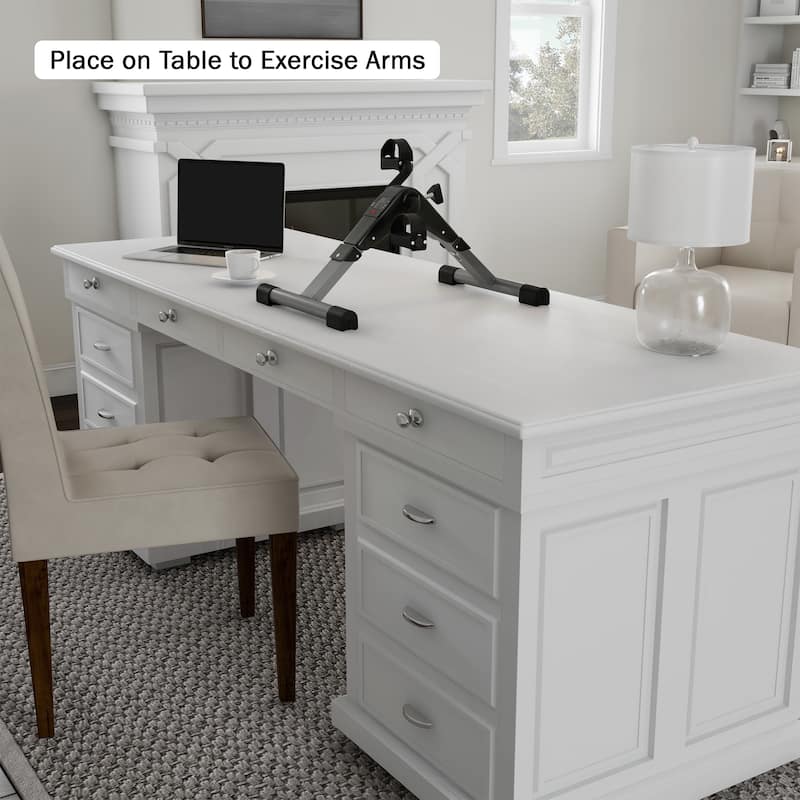 Wakeman Fitness Portable Under Desk Exercise Bike - Large