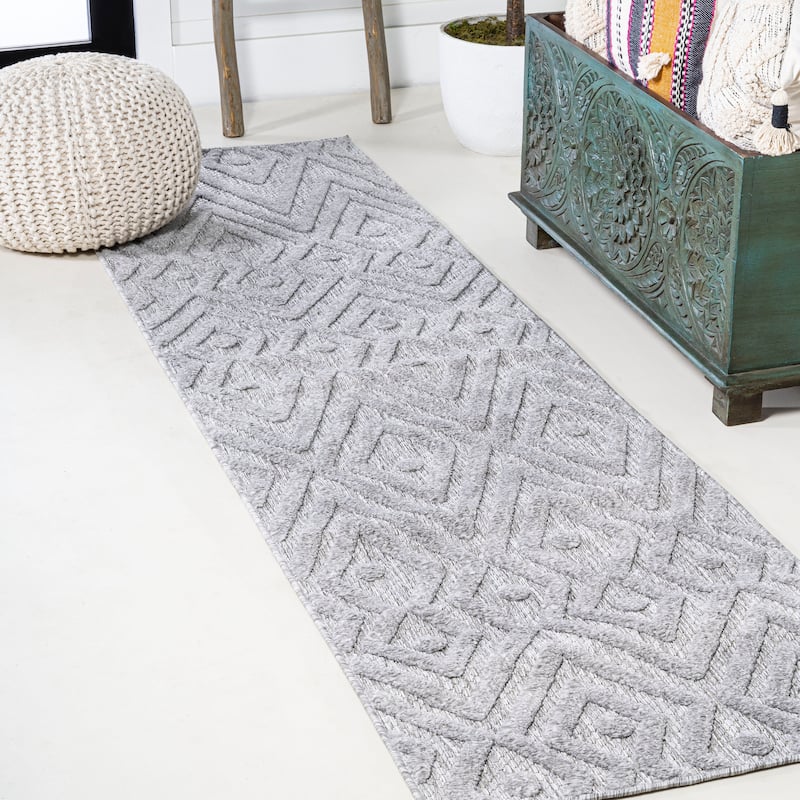JONATHAN Y Salines Moroccan Diamond Indoor/Outdoor Area Rug