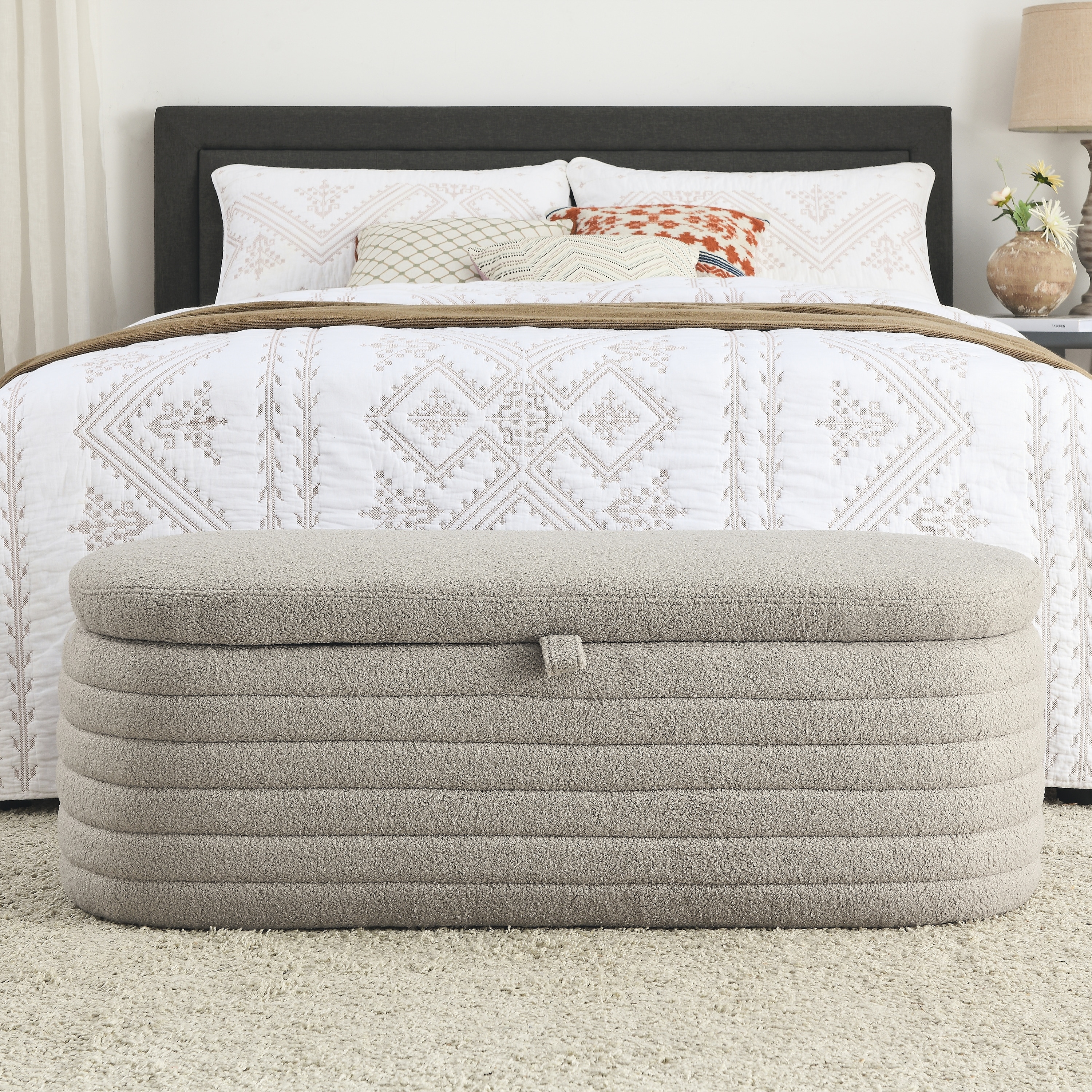 45 inch top storage ottoman