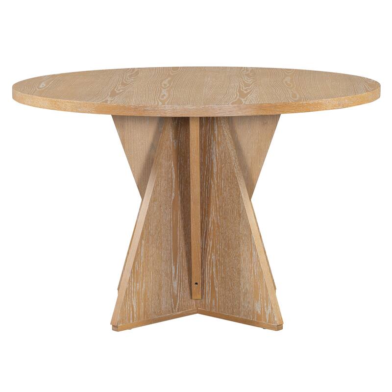 5-Piece Round Dining Table Set for 4
