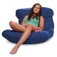 preview thumbnail 90 of 89, Bean Bag Chair for Kids, Teens and Adults, Comfy Chairs for your Room Laguna Lounger - Navy Blue