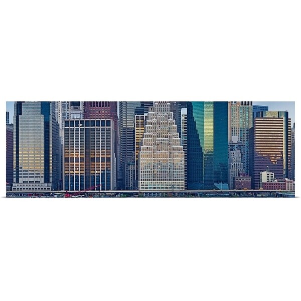 "Skyscrapers in a city, New York City, New York State" Poster Print