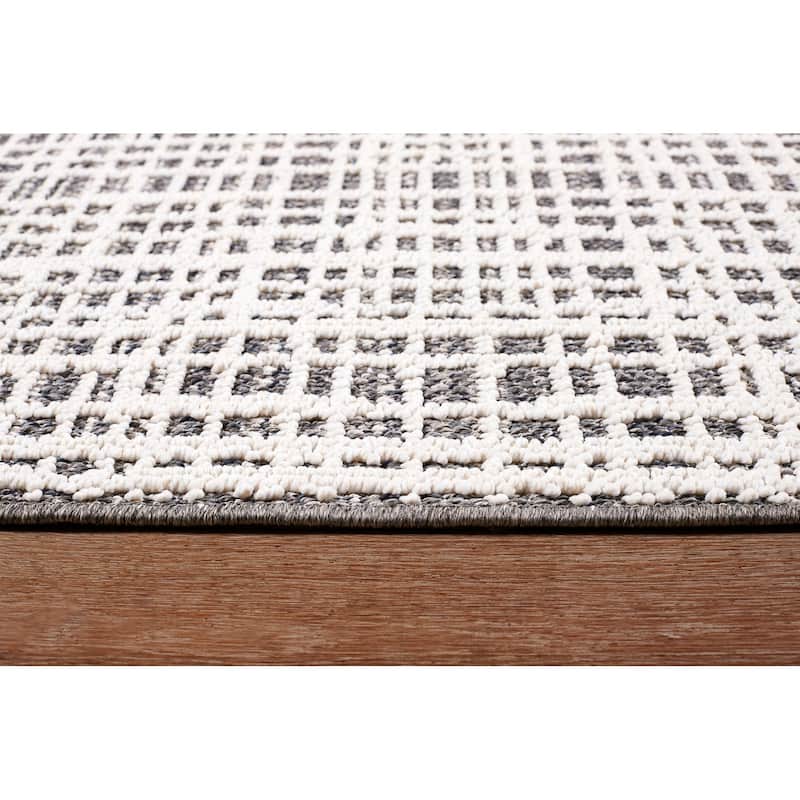 Terra by Obeetee Resort Grid Rug