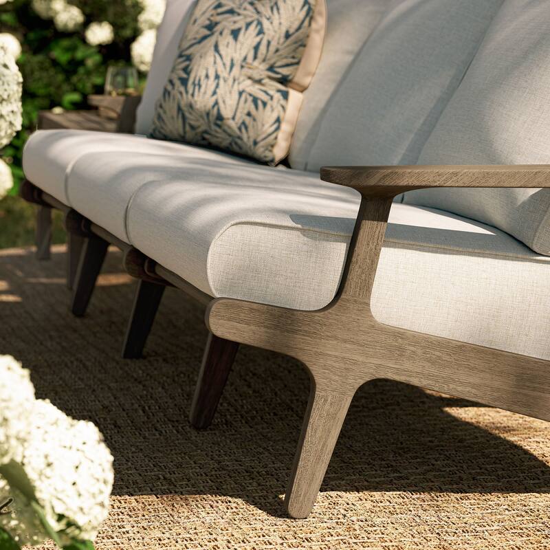 Saratoga Outdoor Patio Teak Sofa