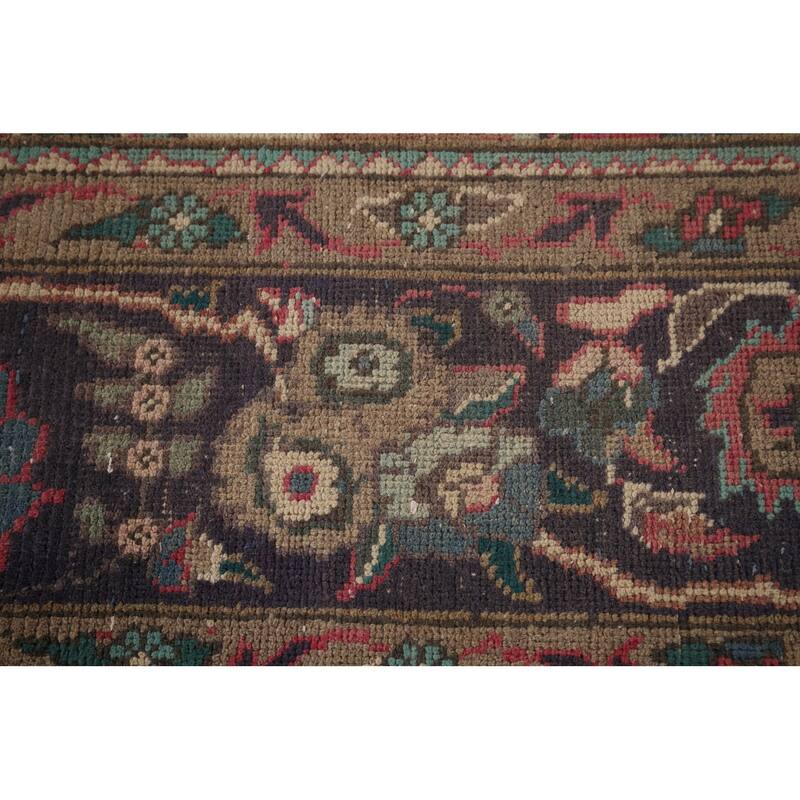 Tabriz Persian Vintage Area Rug Handmade Wool Carpet - 6'9"x 9'4"