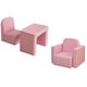preview thumbnail 2 of 12, Qaba 2-in-1 Multifunctional Convertible Kids Table and Chair Set