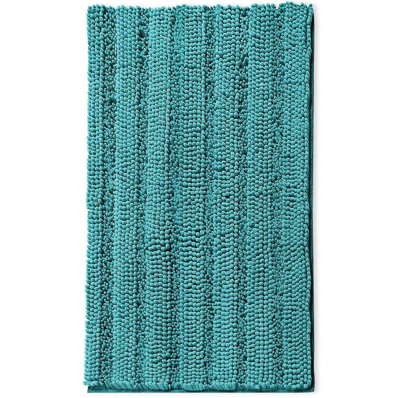 Clara Clark Chenille Extra Soft and Absorbent Bath Mat - Non Slip Fast Drying Bath Rug Set