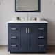 Option Dark Blue / White Quartz Top / Brushed Nickel