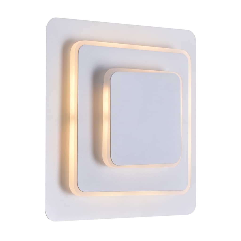 Private I Integrated LED Square Matte White Wall Sconce - Matte White