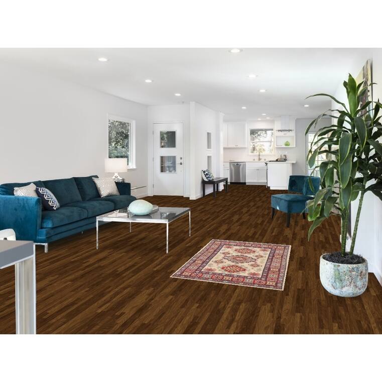 Geometric Kazak Rug Handmade Wool Carpet - 2'10" x 4'3"