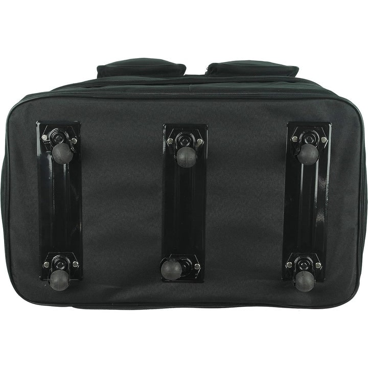 Charlie Sport Expandable Wheel Bag Luggage, Black, 30x17x11 Inches