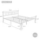 preview thumbnail 17 of 19, alazyhome Classic Metal Platform Bed Frame Steel Slat Support, Black