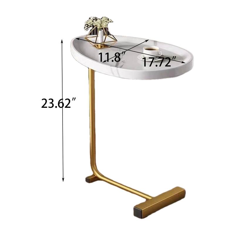 C-shaped Small Side Table for Living room