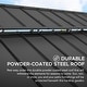 preview thumbnail 13 of 16, Sunjoy 12x20 ft. Wood Gazebo, Outdoor Patio Steel Hardtop Gazebo, Cedar Framed Wooden Gazebo with 2-tier Metal Roof