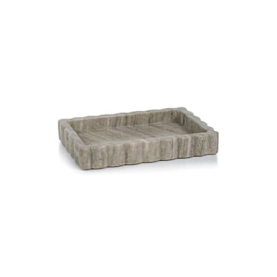 Baffin Intricate Scallop Marble Tray