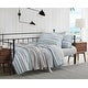 preview thumbnail 11 of 11, Nautica Jettison Horizontal Stripes Reversible Cotton Quilt (Blue, 3 Piece Set)