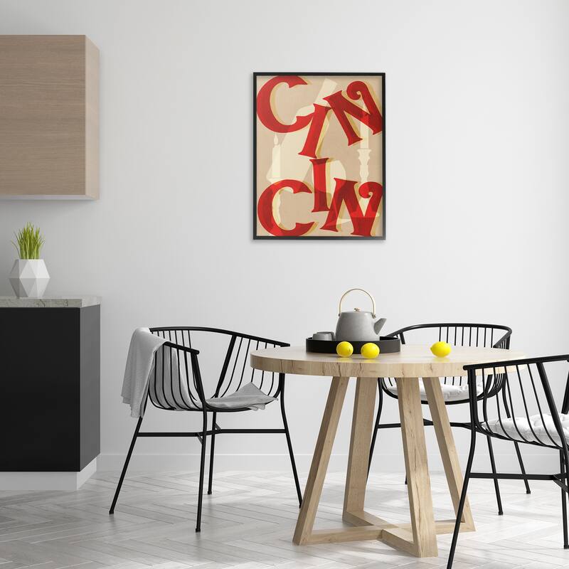 Stupell Cin Cin Wine & Candles Framed Giclee Art Design By Lil' Rue