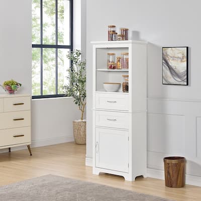 Freestanding MDF Storage Cabinets, Cupboards with doors, Open Shelves