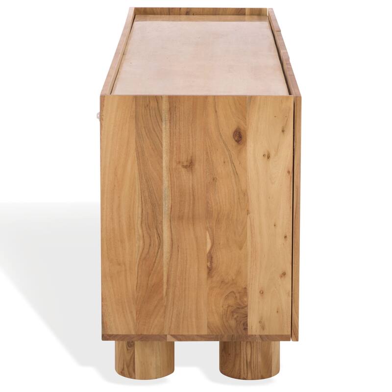 SAFAVIEH Couture Ashlietta Travertine Top Sideboard - 63"W x 18"D x 29"H