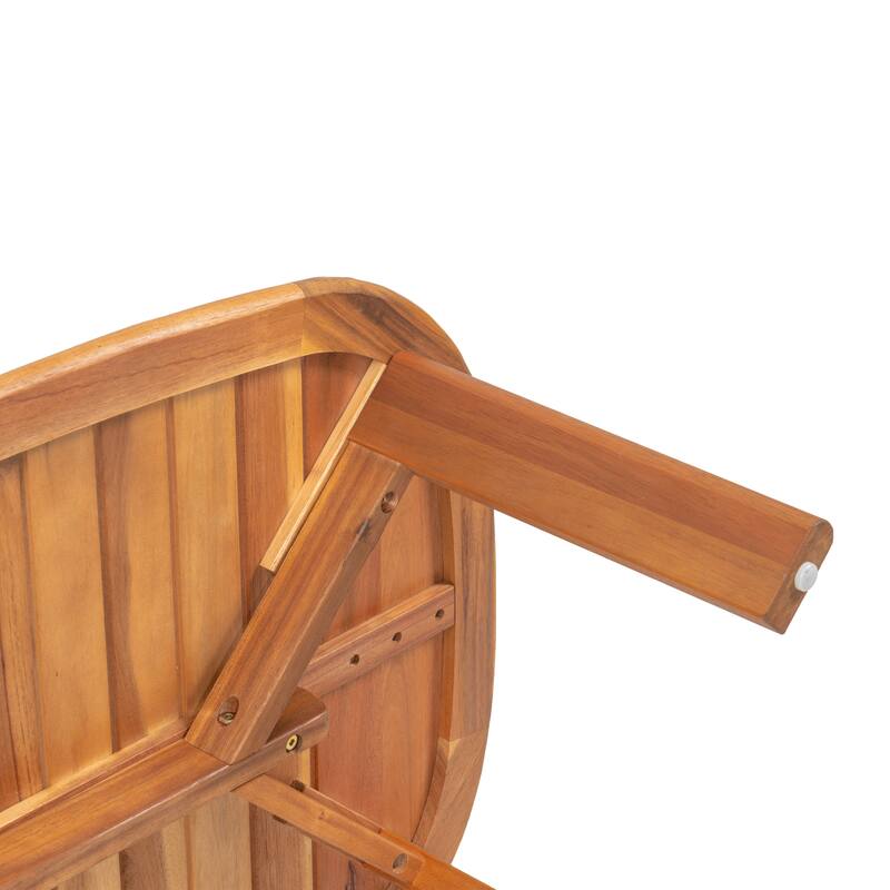 Christopher Knight Home - Acacia Wood Outdoor Patio Conversation Set