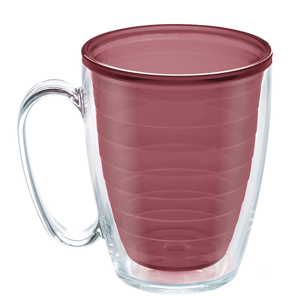 Tervis Clear & Colorful Tabletop Made in USA Double Walled Insulated Travel Tumbler, Elderberry Wild - 16oz Mug