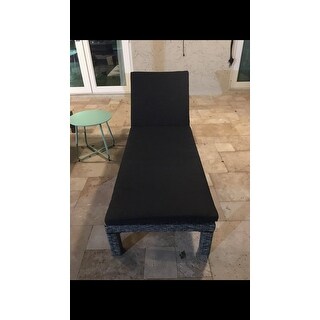 Puerta Outdoor Adjustable PE Wicker Chaise Lounge with Cushion by Christopher Knight Home (Set of 2)