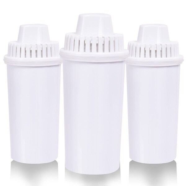 Costway 3 Pack Replacement Water Filter for Water Filtration Pitchers White