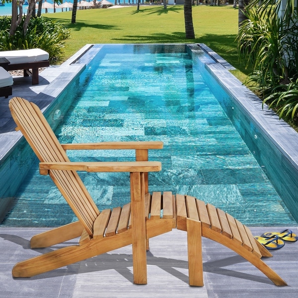 Garden chaise and footstool best sale
