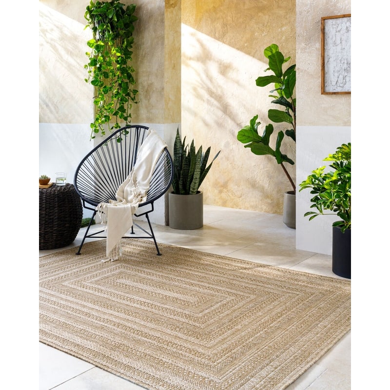 Livabliss Sandra Cottage Indoor/Outdoor Area Rug