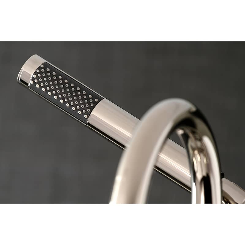 Concord 7-Inch Deck Mount Clawfoot Tub Faucet