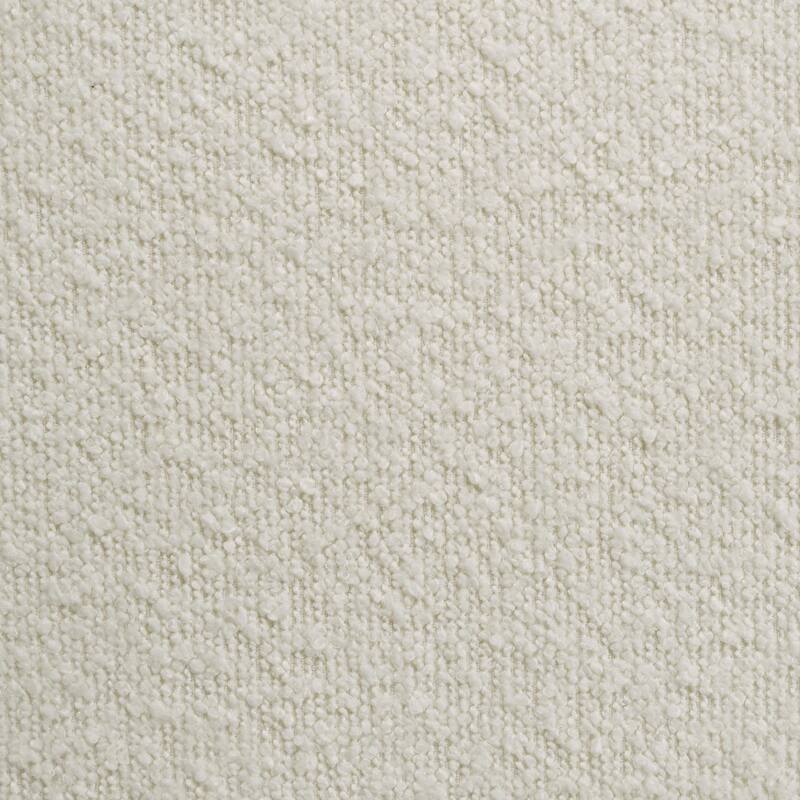 Mory King Size Bed, Textured, LED Headboard, Ivory Boucle Upholstery