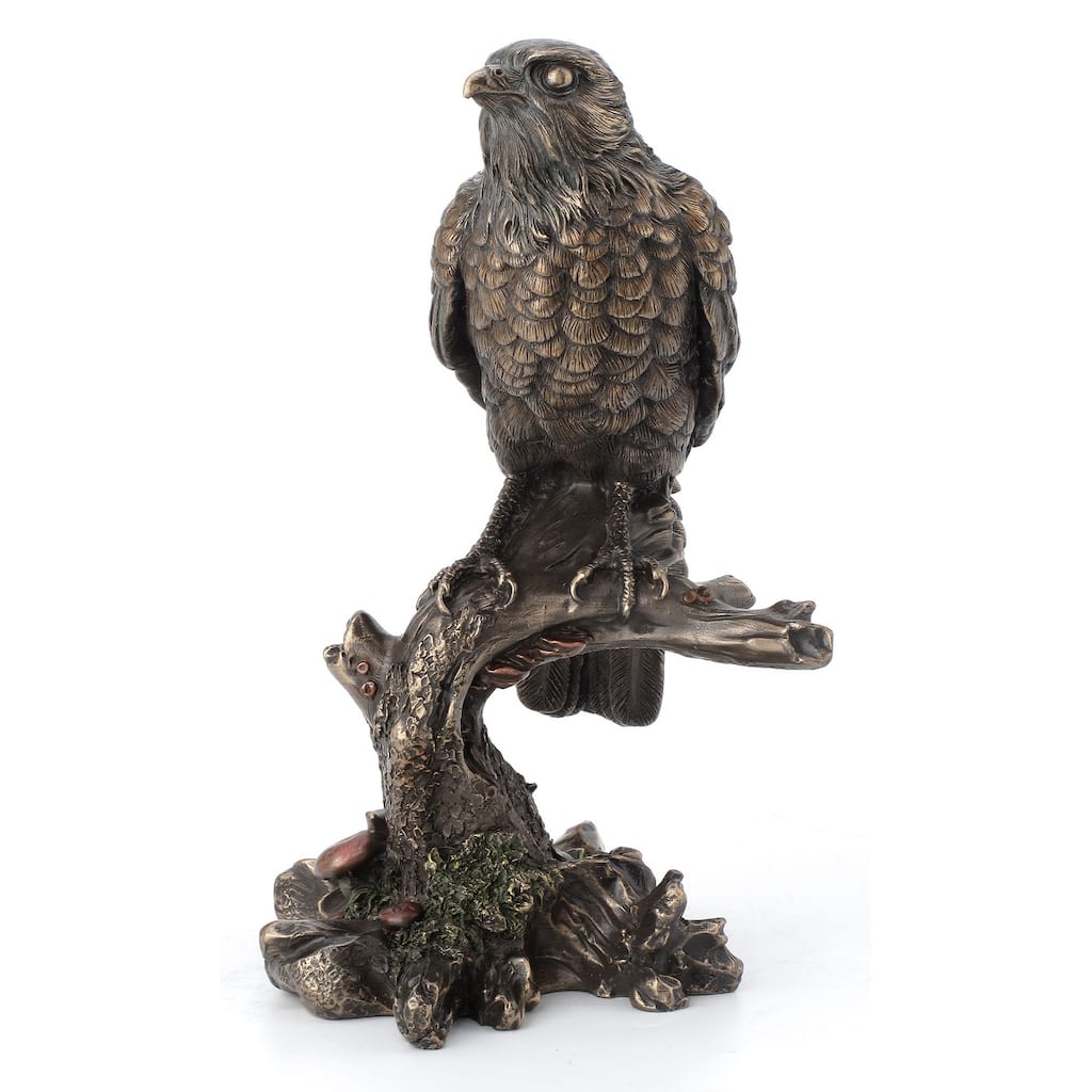 Veronese Design 9.7 H Kestrel Falcon Cold Cast Bronze
