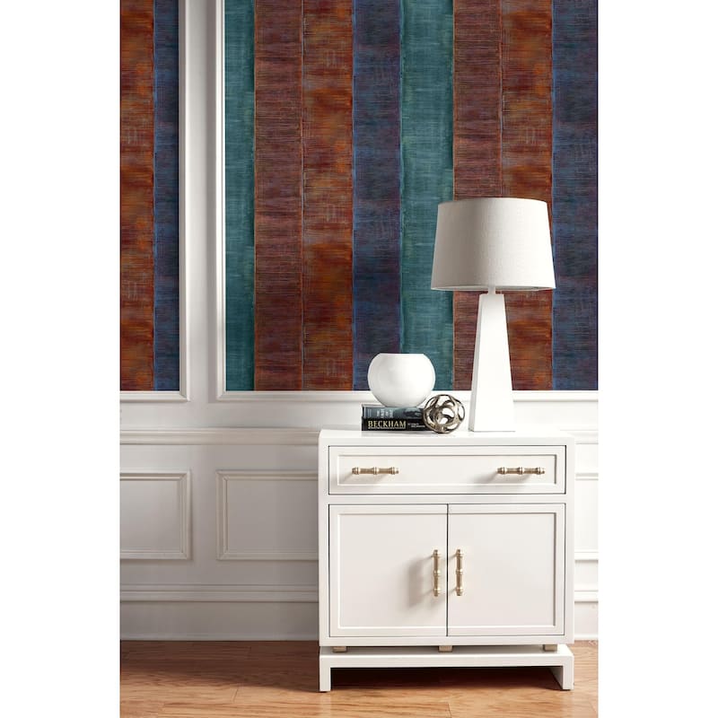 Seabrook Designs Kepler Stripe Unpasted Wallpaper
