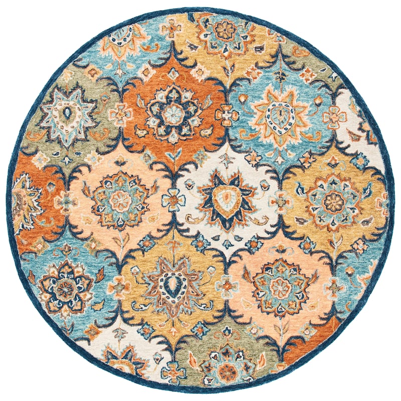 SAFAVIEH Handmade Heritage Medallions Traditional Wool Rug