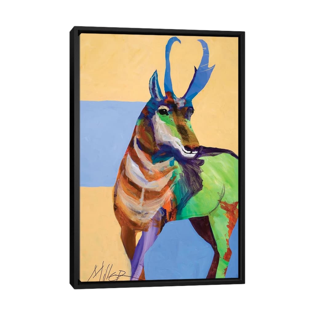 iCanvas "Lone Pronghorn" by Tracy Miller Framed