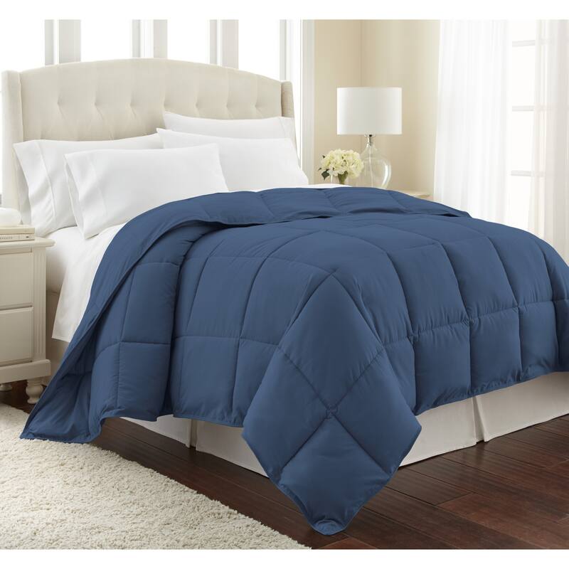 All Season Premium Down Alternative Comforter - Full - Queen - Dark Blue