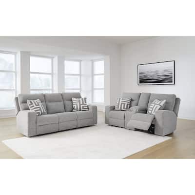 Signature Design by Ashley Biscoe Gray 2-Piece Upholstery Package - 88" W x 43" D x 42" H