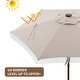 preview thumbnail 23 of 25, Ainfox 7FT Outdoor Patio Umbrella with Tilt Fringe Tassel Umbrella with LED Solar Lights