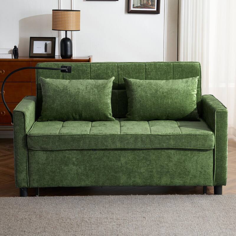 56.9 " Pull-Out Lounge Sofa Bed