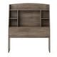 preview thumbnail 4 of 17, Bella Twin Bookcase Headboard, Espresso